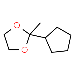 1,3-Dioxolane,2-cyclopentyl-2-methyl- structure