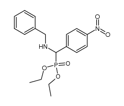 diethyl (4-nitrophenyl)-N-(benzyl)aminomethylphosphonate Structure