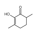 2-hydroxy-3,6-dimethyl-2-cyclohexenone Structure