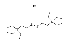 hexa-N-ethyl-N,N'-(3,4-dithia-hexanediyl)-di-ammonium, dibromide Structure