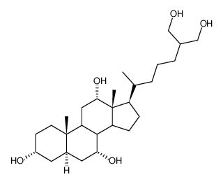 cholestane-3,7,12,26,27-pentol结构式