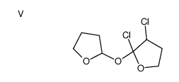 2,3-dichloro-2-(oxolan-2-yloxy)oxolane,vanadium结构式