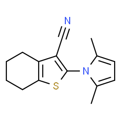 2-(2,5-DIMETHYL-1H-PYRROL-1-YL)-4,5,6,7-TETRAHYDRO-1-BENZOTHIOPHENE-3-CARBONITRILE Structure