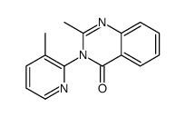 2-methyl-3-(3-methylpyridin-2-yl)quinazolin-4-one Structure