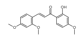 (E)-1-(2-hydroxy-4-methoxyphenyl)-3-(2,4-dimethoxyphenyl)prop-2-en-1-one结构式