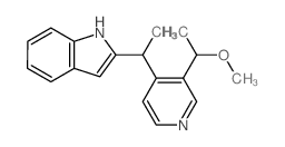 2-[1-[3-(1-methoxyethyl)pyridin-4-yl]ethyl]-1H-indole结构式