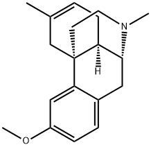 6,7-Didehydro-3-methoxy-6,17-dimethylmorphinan结构式