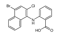 2-[(4-bromo-2-chloronaphthalen-1-yl)amino]benzoic acid Structure