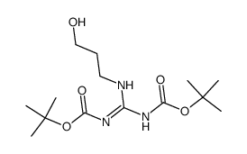 3-(di-tert-butoxycarbonylguanidino)propanol结构式