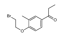 1-[4-(2-bromoethoxy)-3-methylphenyl]propan-1-one结构式