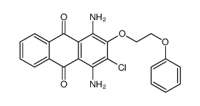 1,4-diamino-2-chloro-3-(2-phenoxyethoxy)anthracene-9,10-dione Structure