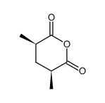 (3R,5S)-3,5-dimethyldihydro-2H-pyran-2,6(3H)-dione structure