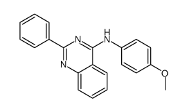 N-(4-methoxyphenyl)-2-phenylquinazolin-4-amine结构式