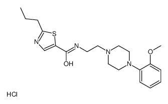 N-[2-[4-(2-methoxyphenyl)piperazin-1-yl]ethyl]-2-propyl-1,3-thiazole-5-carboxamide,hydrochloride Structure