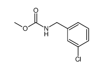 methyl N-(3-chlorobenzyl)carbamate结构式