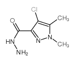 1H-Pyrazole-3-carboxylicacid,4-chloro-1,5-dimethyl-,hydrazide(9CI) structure