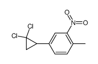 1,1-dichloro-2-(4-methyl-3-nitrophenyl)cyclopropane Structure