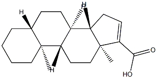 5α-Androst-16-ene-17-carboxylic acid Structure