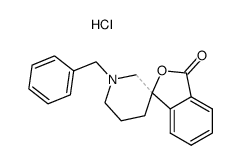 1'-benzyl-spiro[isobenzofuran-1,3'-piperidin]-3-one, hydrochloride结构式