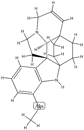 6,7-Didehydro-17-methoxyaspidofractinine结构式