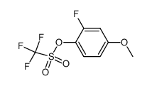 2-fluoro-4-methoxyphenyl trifluoromethanesulfonate结构式