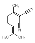 2-(6-methylhept-5-en-2-ylidene)propanedinitrile structure