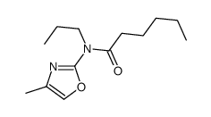 N-(4-methyl-1,3-oxazol-2-yl)-N-propylhexanamide Structure