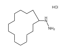 cyclopentadecyl-hydrazine, hydrochloride结构式