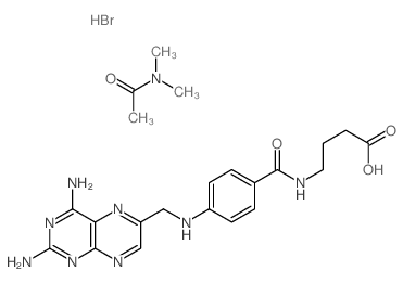 4-[[4-[(2,4-diaminopteridin-6-yl)methylamino]benzoyl]amino]butanoic acid; N,N-dimethylacetamide picture