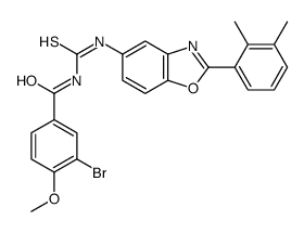 Benzamide, 3-bromo-N-[[[2-(2,3-dimethylphenyl)-5-benzoxazolyl]amino]thioxomethyl]-4-methoxy- (9CI) picture