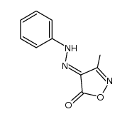 3-methyl-4-phenylhydrazono-5-isoxazolone Structure