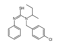 1-butan-2-yl-1-[(4-chlorophenyl)methyl]-3-phenylthiourea结构式