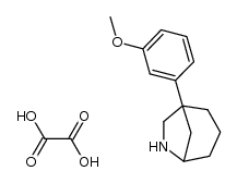 1-(3-methoxyphenyl)-6-azabicyclo[3,2,1]octane oxalate Structure