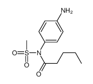 N-(4-aminophenyl)-N-methylsulfonylpentanamide Structure