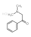 Ethanone,2-(dimethylamino)-1-phenyl-, hydrochloride (1:1) Structure