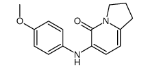 6-(4-METHOXYPHENYLAMINO)-2,3-DIHYDRO-1H-INDOLIZIN-5-ONE结构式