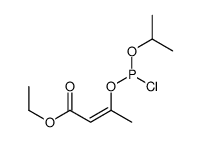 ethyl 3-[chloro(propan-2-yloxy)phosphanyl]oxybut-2-enoate Structure