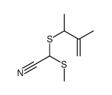 2-(3-methylbut-3-en-2-ylsulfanyl)-2-methylsulfanylacetonitrile Structure