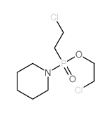 1-(2-chloroethoxy-(2-chloroethyl)phosphoryl)piperidine structure