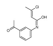 N-(3-acetylphenyl)-3-chlorobut-2-enamide Structure