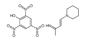 4-piperidin-1-ylbut-3-en-2-imine,2,4,6-trinitrophenol Structure