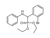 N-[(2-bromophenyl)-diethoxyphosphorylmethyl]aniline结构式