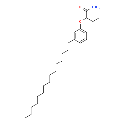 2-(3-Pentadecylphenoxy)butanamide structure