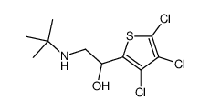 2-叔丁基氨基-1-(3,4,5-三氯-2-噻吩)乙醇结构式