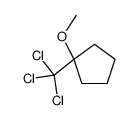 1-methoxy-1-(trichloromethyl)cyclopentane结构式