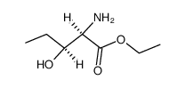 erythro-(2S,3RS)-ethyl 2-amino-3-hydroxy-pentanoate结构式