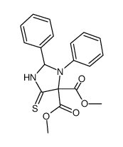 2,3-diphenyl-5-thioxo-imidazolidine-4,4-dicarboxylic acid dimethyl ester Structure