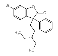 2(3H)-Benzofuranone,6-bromo-3-[2-(diethylamino)ethyl]-3-phenyl-结构式