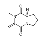 Pyrrolo[1,2-a]pyrazine-1,4-dione, hexahydro-2-methyl-3-methylene-, (R)- (9CI) Structure