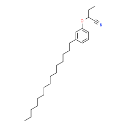 2-(3-Pentadecylphenoxy)butanenitrile structure